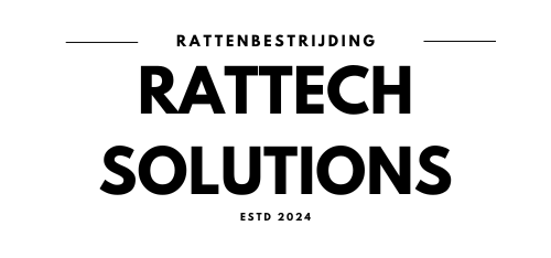 Zwart Wit naambord met de tekst Rattech Solutions